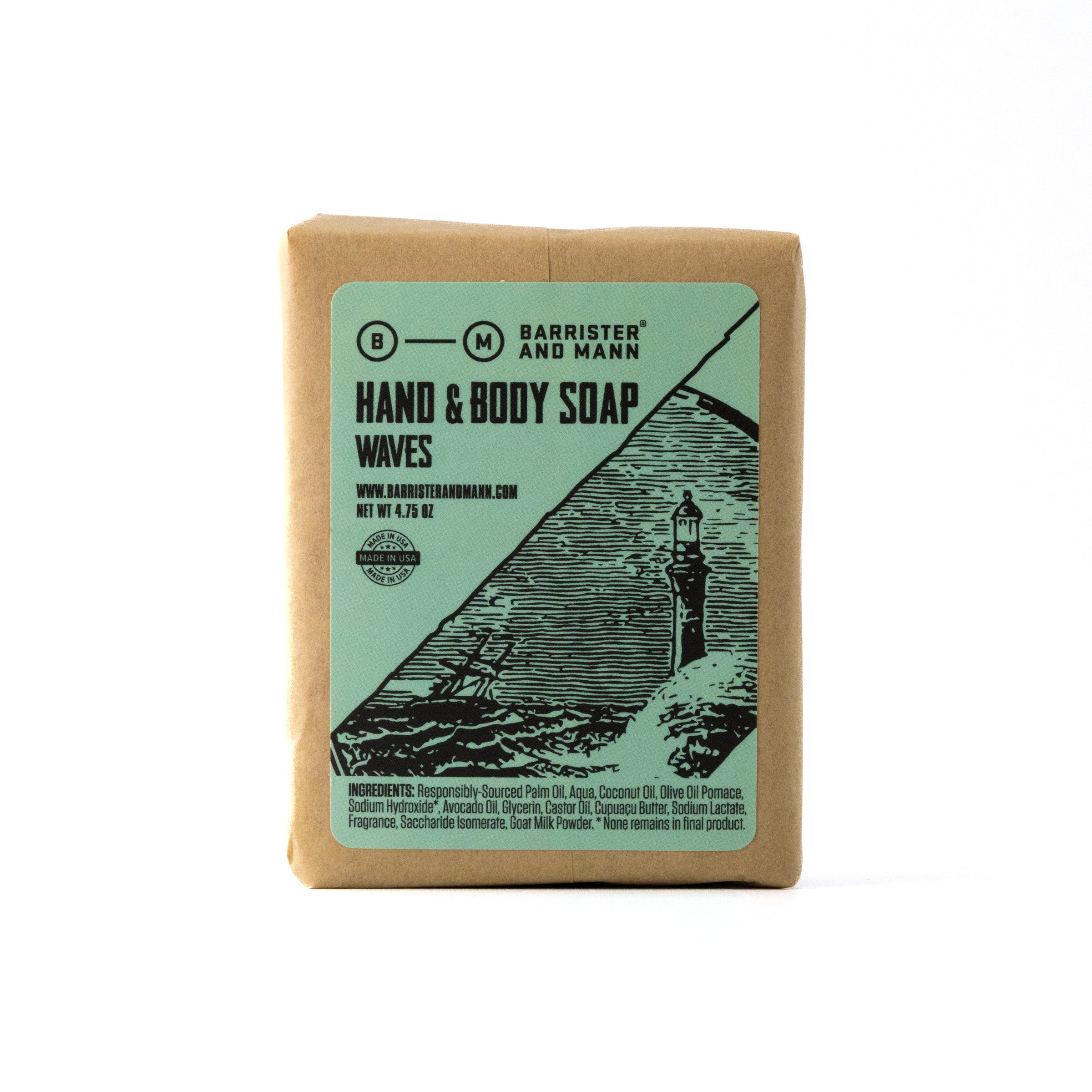 Hand &amp; Body Soap: Waves - Barrister and Mann LLC