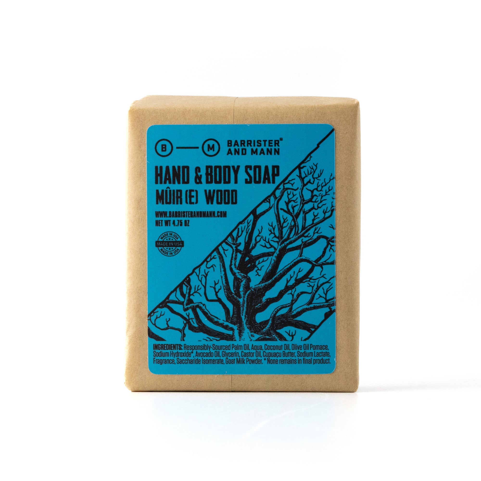 Hand & Body Soap: Mûir(e) Wood - Barrister and Mann LLC