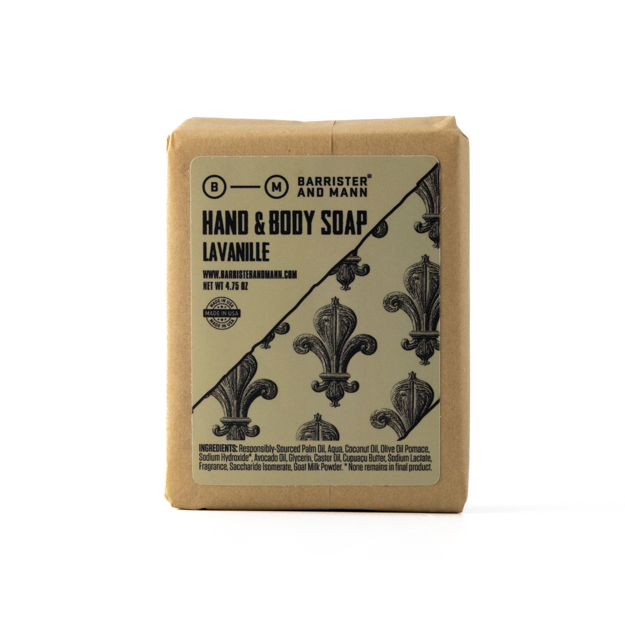 Hand &amp; Body Soap: Lavanille - Barrister and Mann LLC