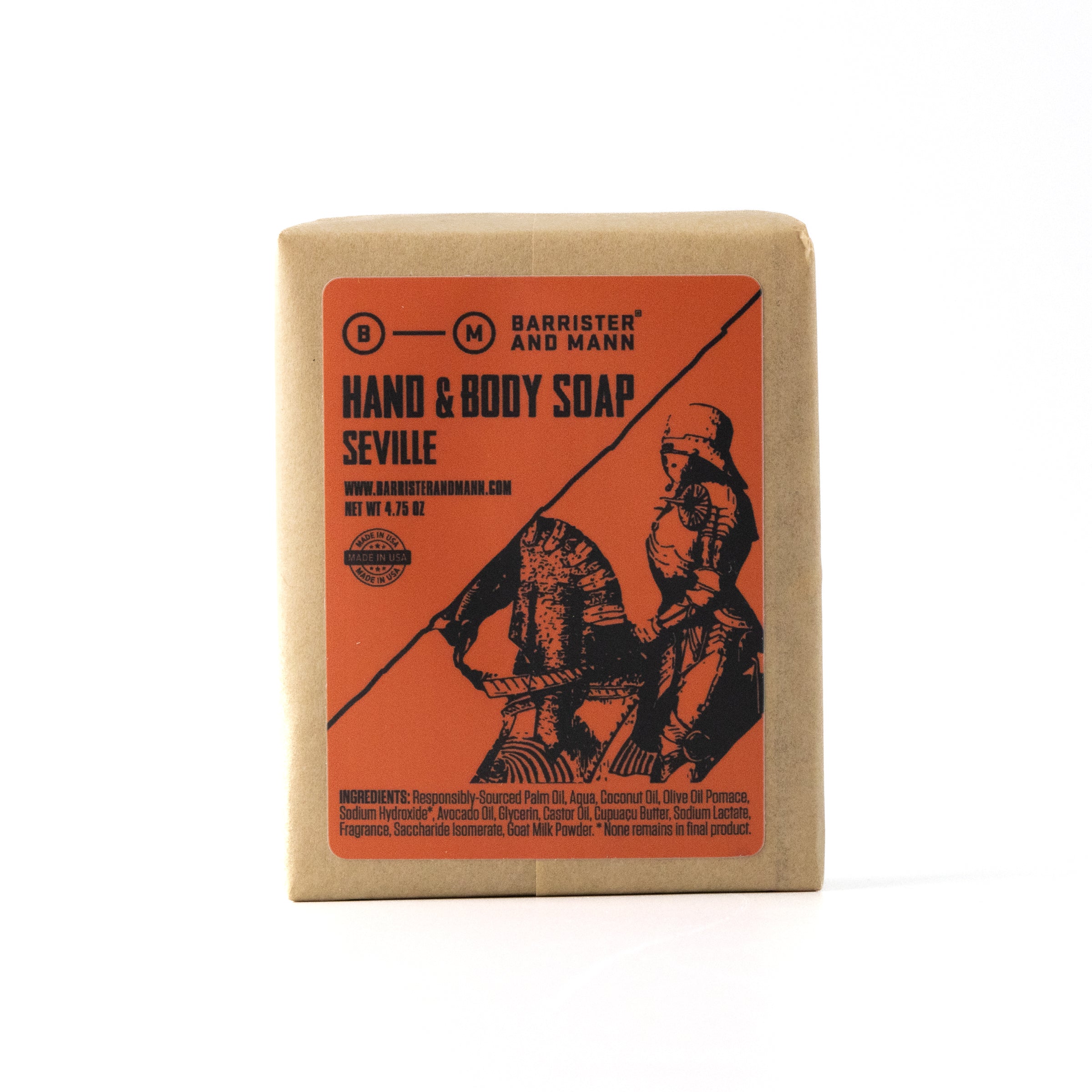 Hand &amp; Body Soap: Seville - Barrister and Mann LLC