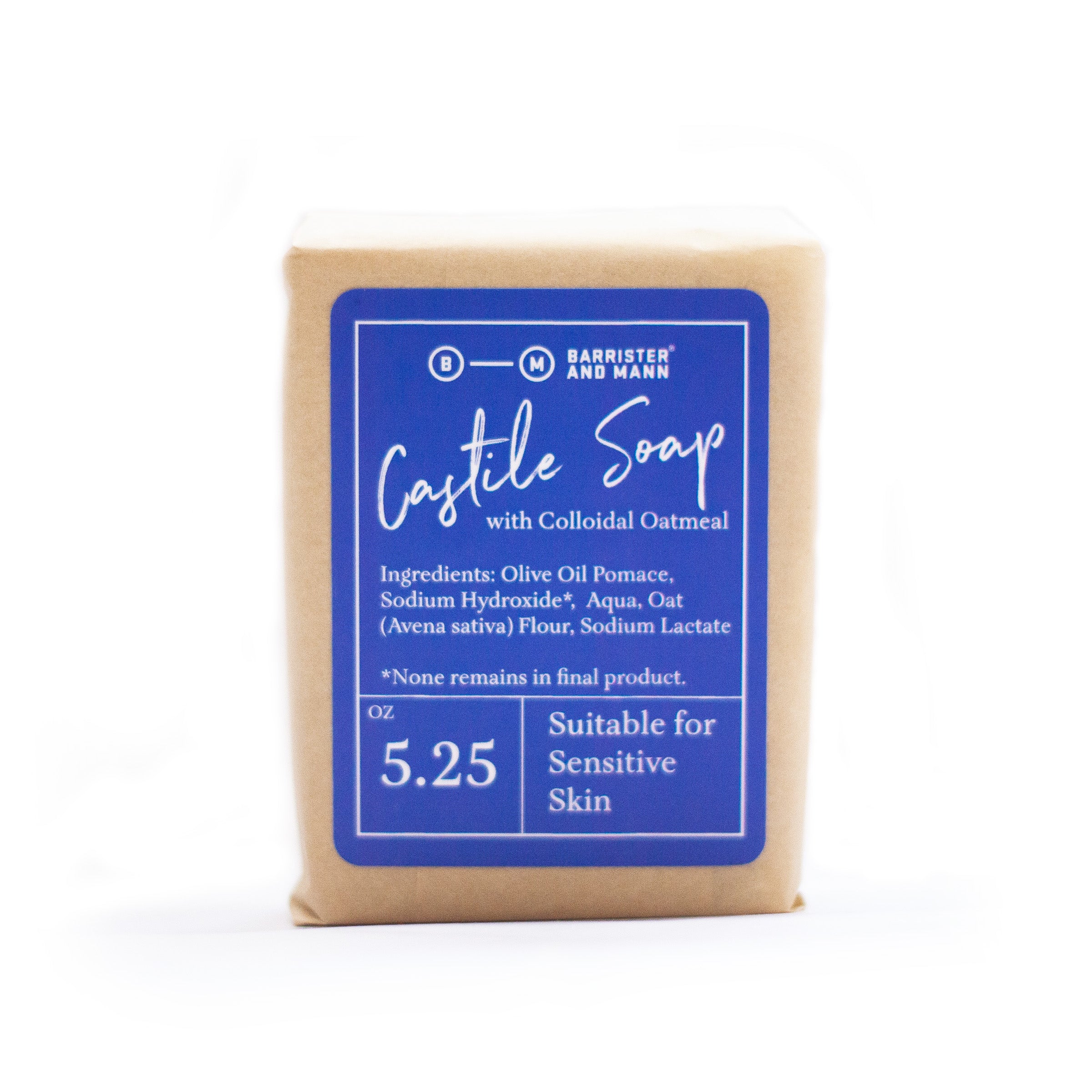 Castile Soap with Colloidal Oatmeal - Barrister and Mann LLC