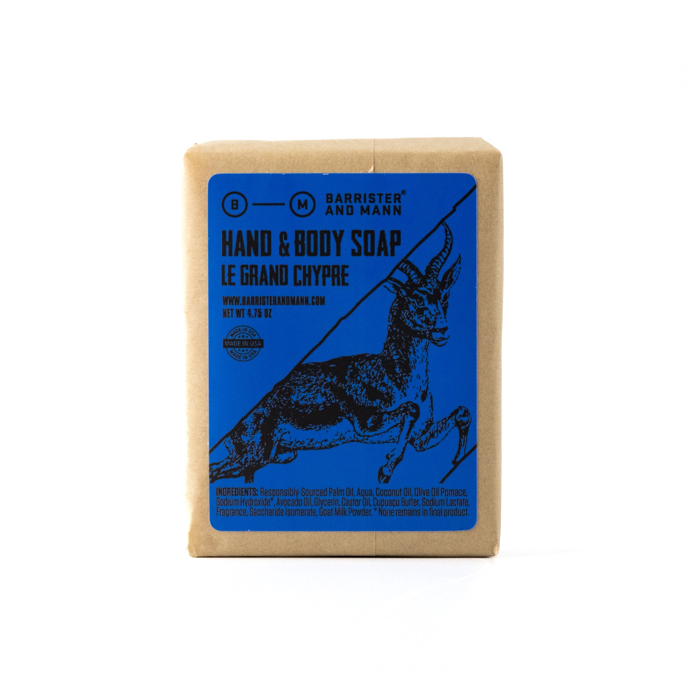 Hand &amp; Body Soap: Le Grand Chypre - Barrister and Mann LLC