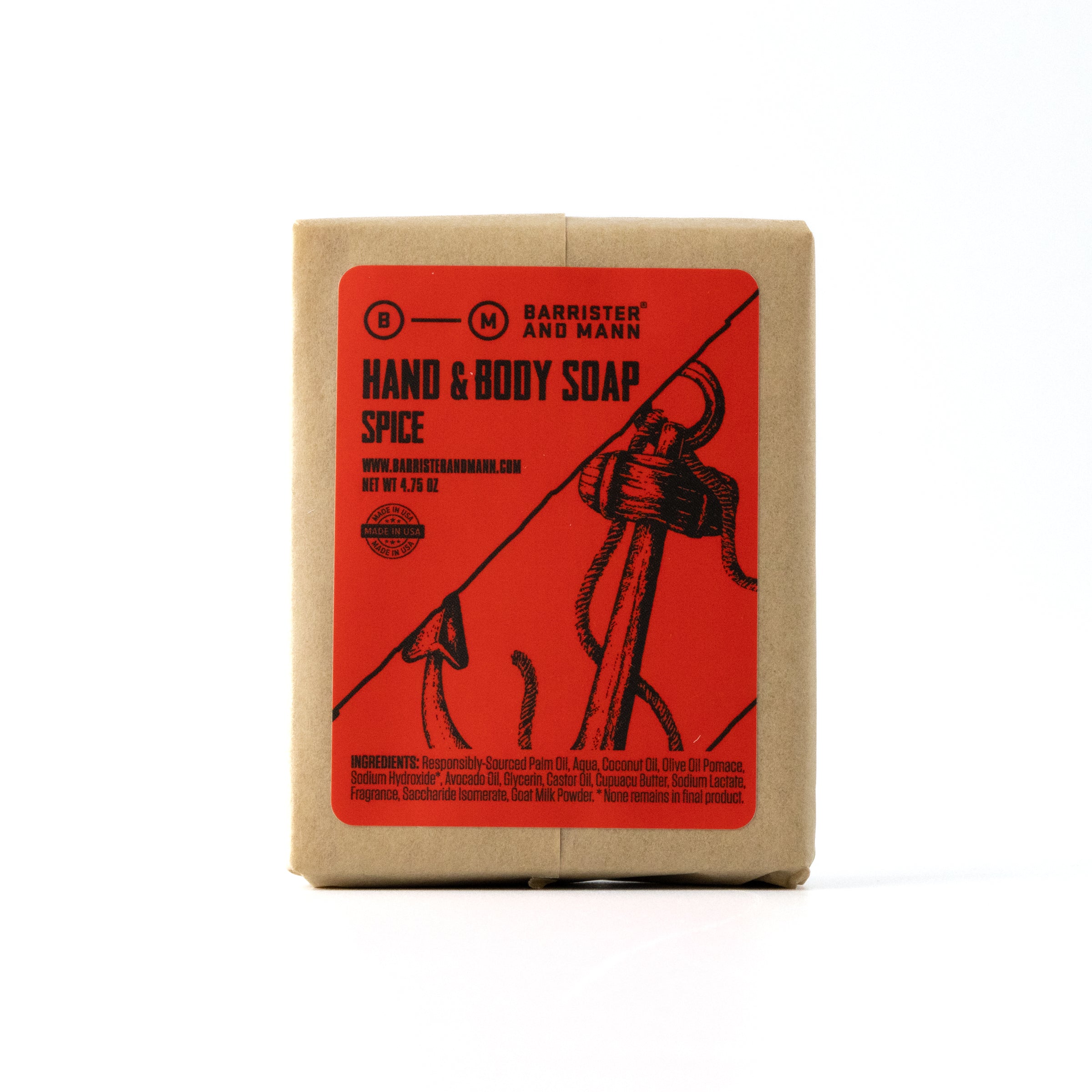 Hand &amp; Body Soap: Spice - Barrister and Mann LLC