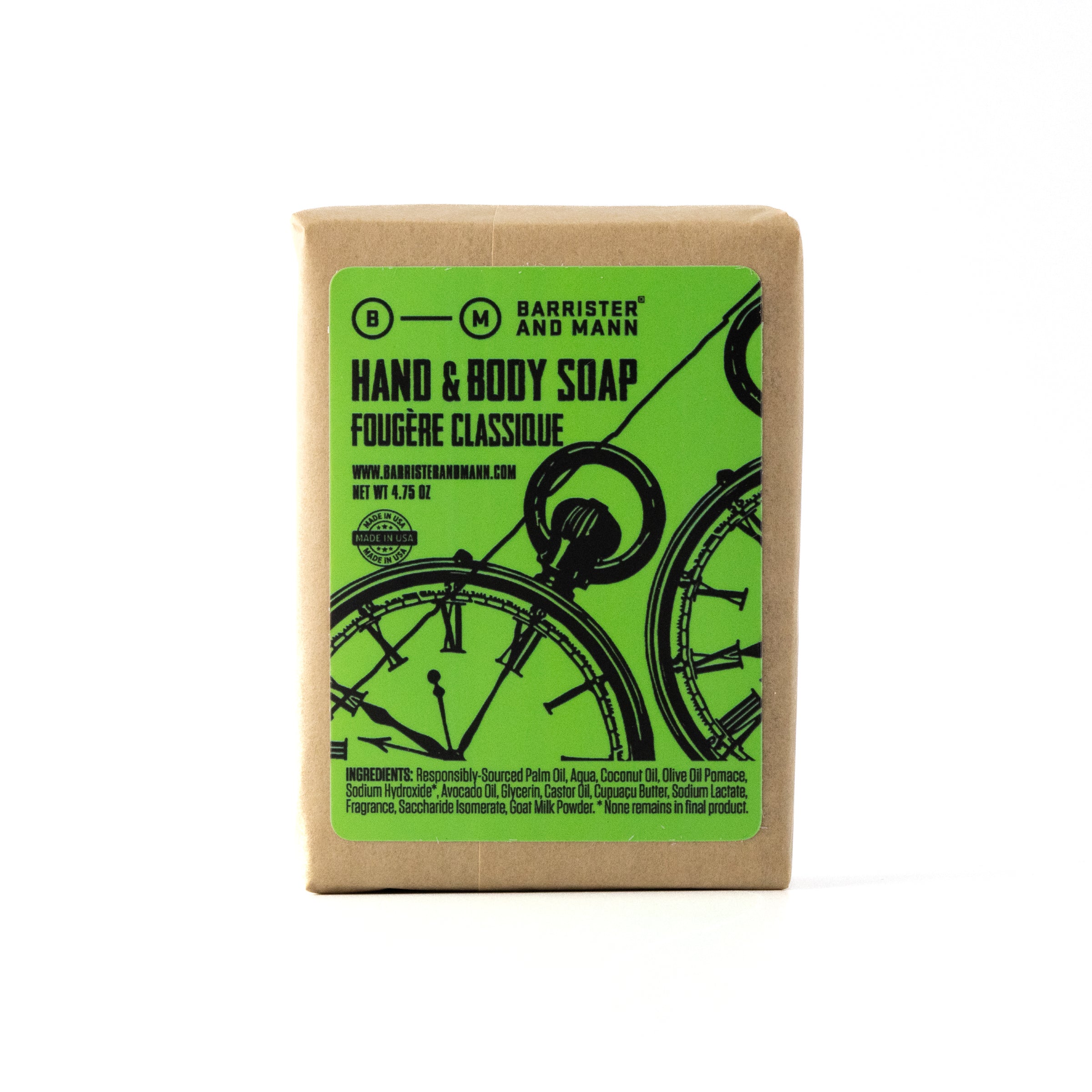 Hand & Body Soap: Fougère Classique - Barrister and Mann LLC