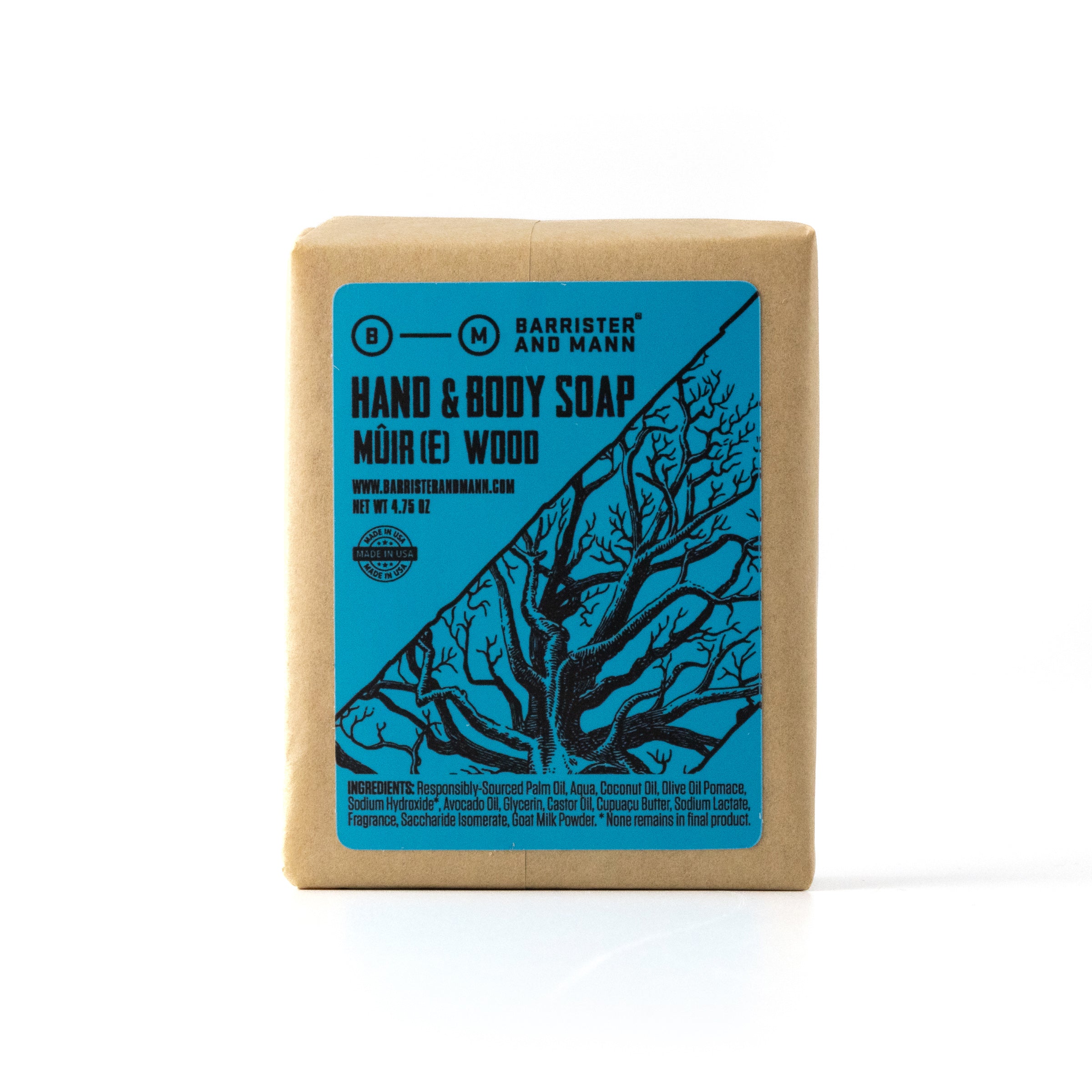 Hand & Body Soap: Mûir(e) Wood - Barrister and Mann LLC