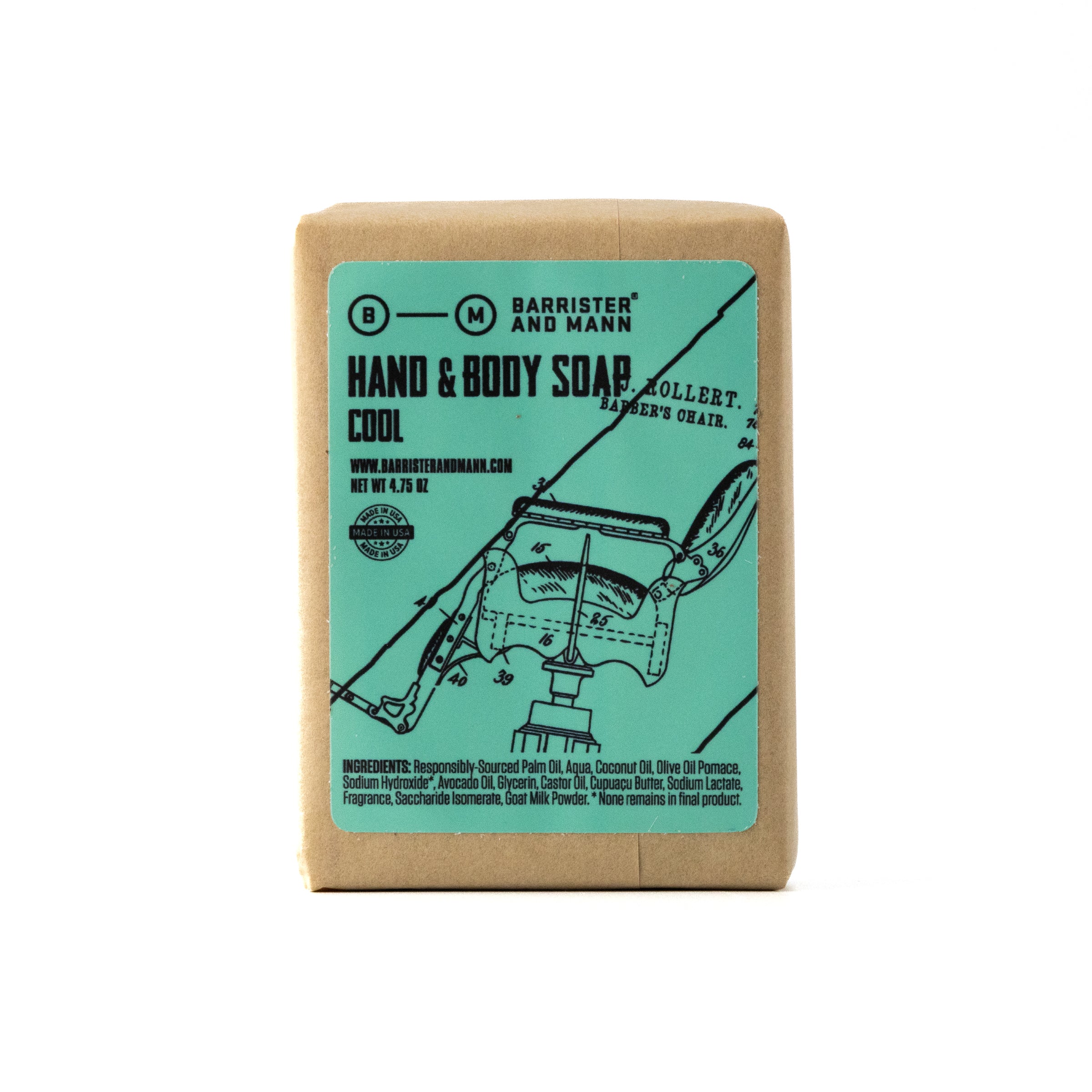 Hand &amp; Body Soap: Cool - Barrister and Mann LLC