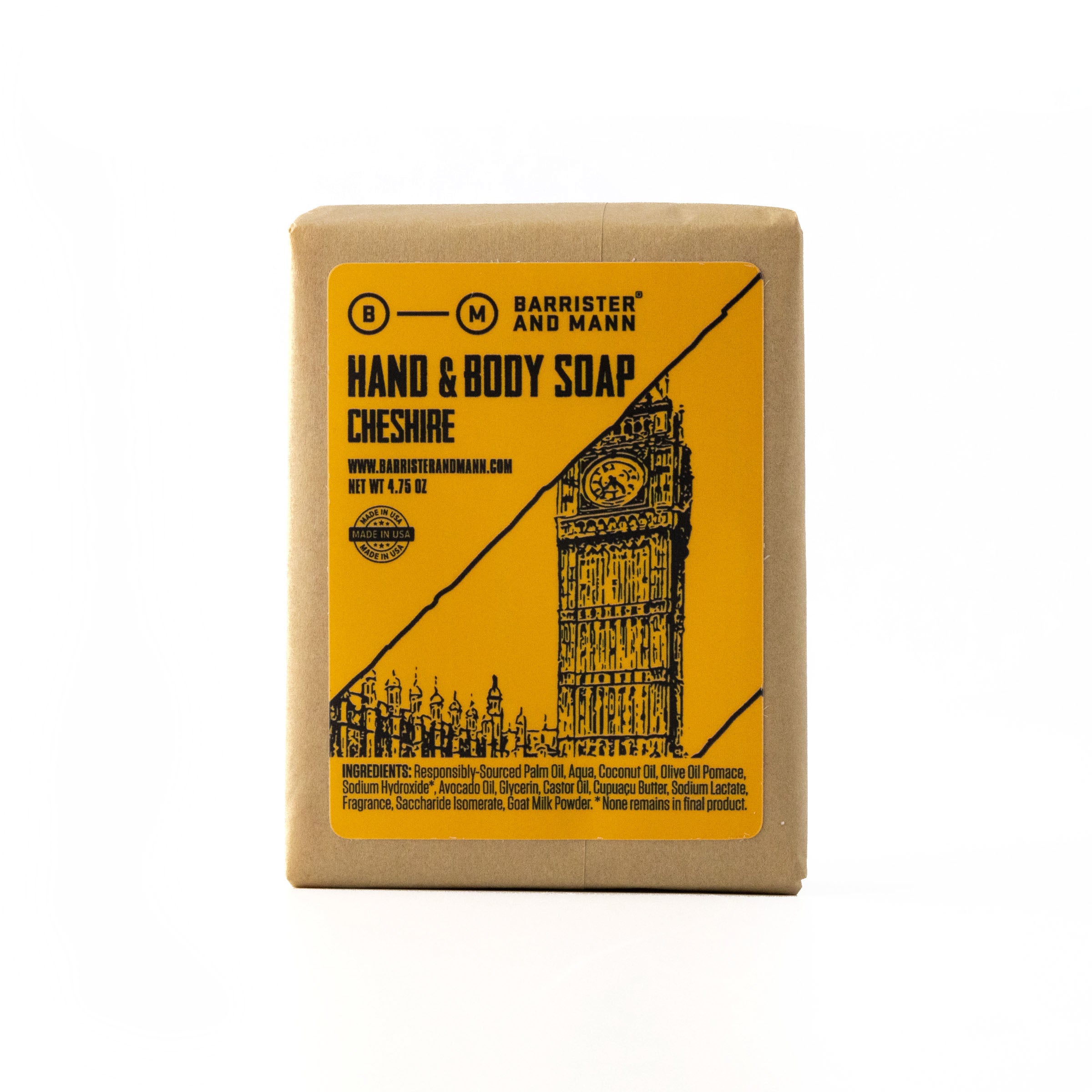 Hand & Body Soap: Cheshire - Barrister and Mann LLC