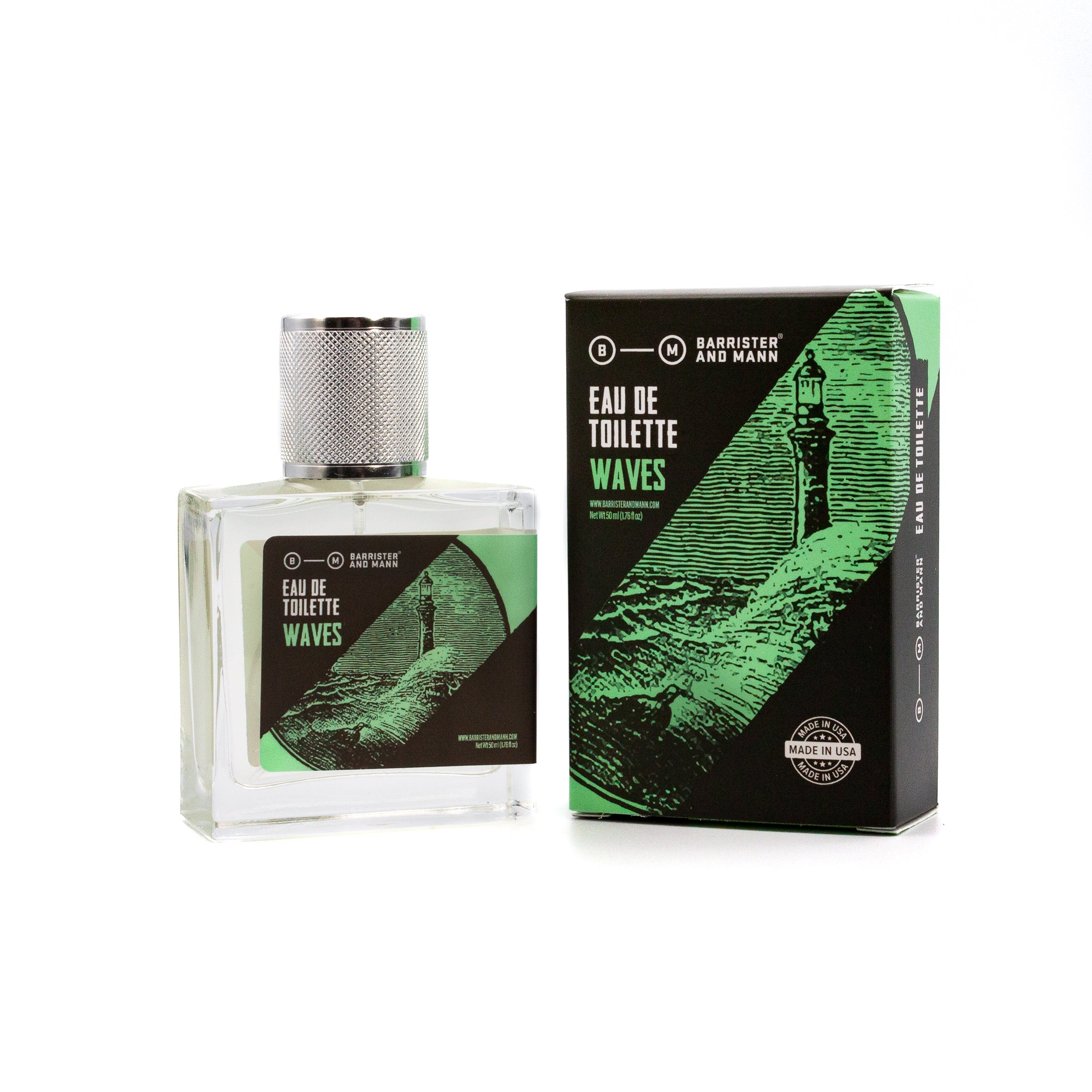 Waves Eau de Toilette, 50 ml - Barrister and Mann LLC